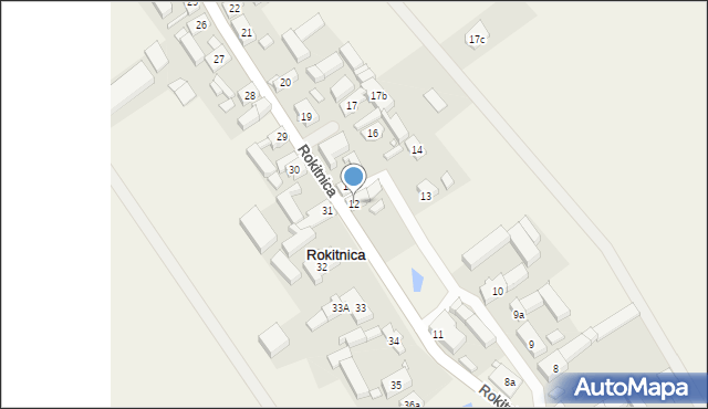 Rokitnica, Rokitnica, 12, mapa Rokitnica