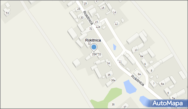 Rokitnica, Rokitnica, 33A, mapa Rokitnica