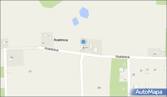 Rokitnica, Rokitnica, 25, mapa Rokitnica