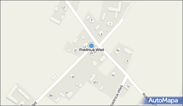 Rokitnica-Wieś, Rokitnica-Wieś, 41, mapa Rokitnica-Wieś