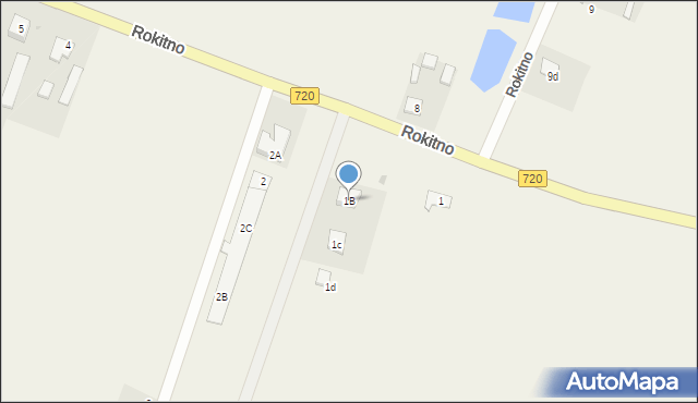 Rokitno, Rokitno, 1B, mapa Rokitno