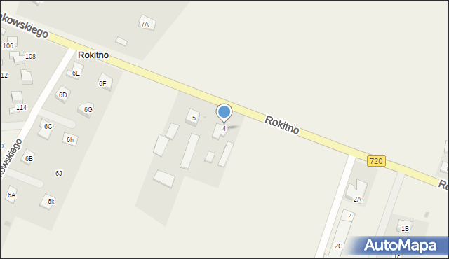 Rokitno, Rokitno, 4, mapa Rokitno