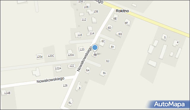 Rokitno, Rokitno, 6B, mapa Rokitno