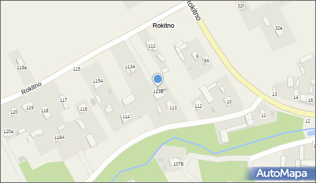 Rokitno, Rokitno, 113B, mapa Rokitno