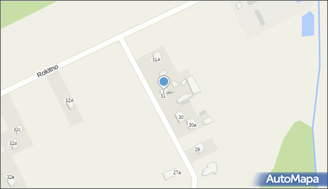 Rokitno, Rokitno, 31A, mapa Rokitno