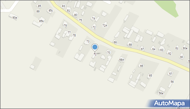 Rokitno, Rokitno, 71, mapa Rokitno