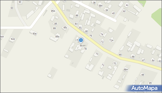 Rokitno, Rokitno, 77, mapa Rokitno