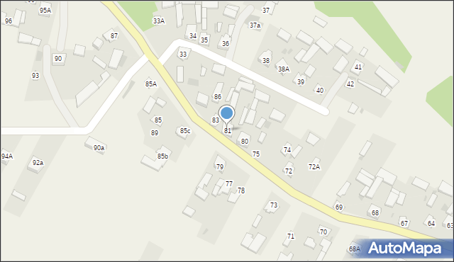 Rokitno, Rokitno, 81, mapa Rokitno