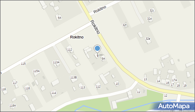 Rokitno, Rokitno, 9, mapa Rokitno