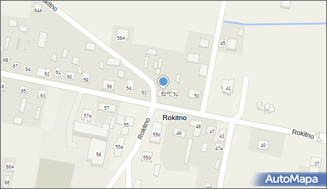 Rokitno, Rokitno, 52, mapa Rokitno