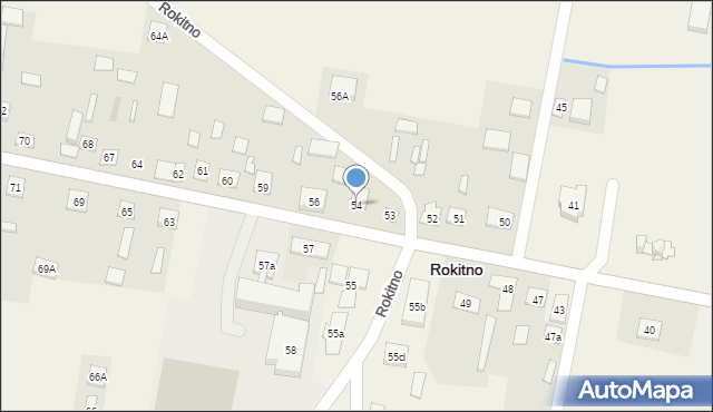 Rokitno, Rokitno, 54, mapa Rokitno