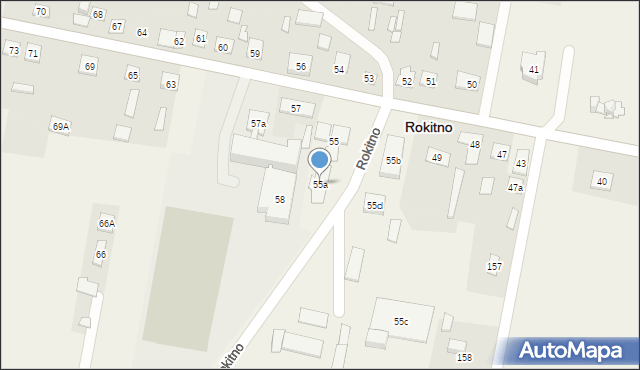 Rokitno, Rokitno, 55a, mapa Rokitno