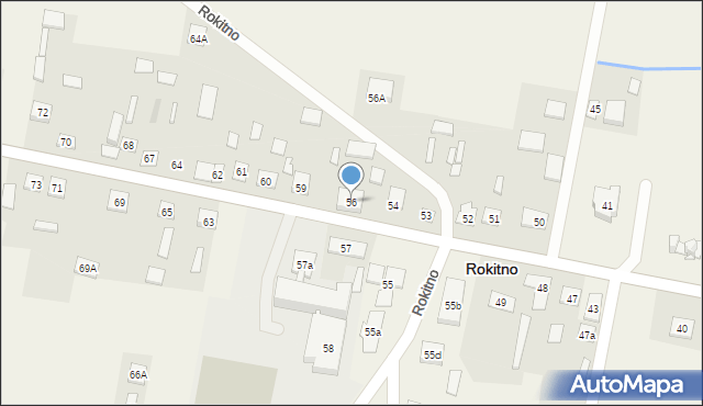 Rokitno, Rokitno, 56, mapa Rokitno