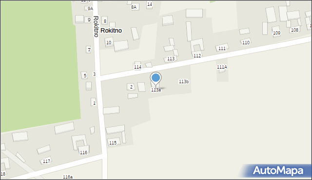 Rokitno, Rokitno, 113a, mapa Rokitno