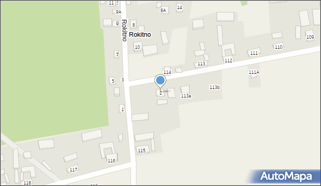 Rokitno, Rokitno, 2, mapa Rokitno