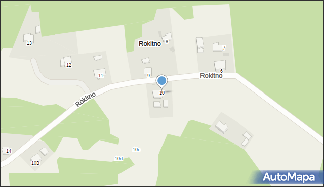 Rokitno, Rokitno, 10, mapa Rokitno