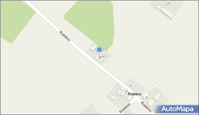 Rokitno, Rokitno, 14, mapa Rokitno