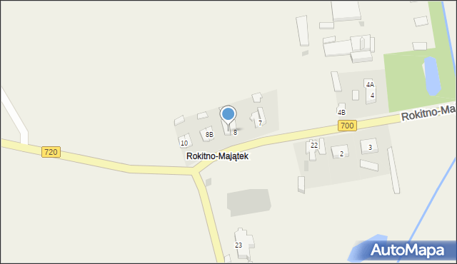 Rokitno-Majątek, Rokitno-Majątek, 8A, mapa Rokitno-Majątek