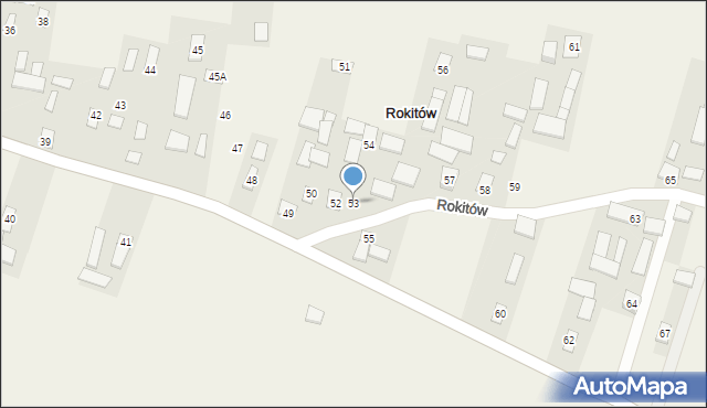 Rokitów, Rokitów, 53, mapa Rokitów