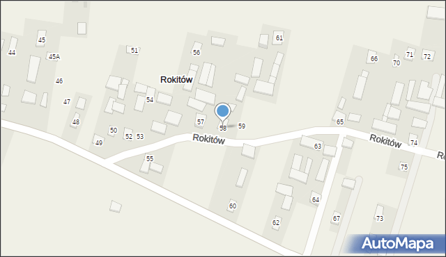 Rokitów, Rokitów, 58, mapa Rokitów