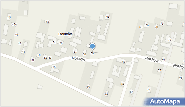 Rokitów, Rokitów, 59, mapa Rokitów