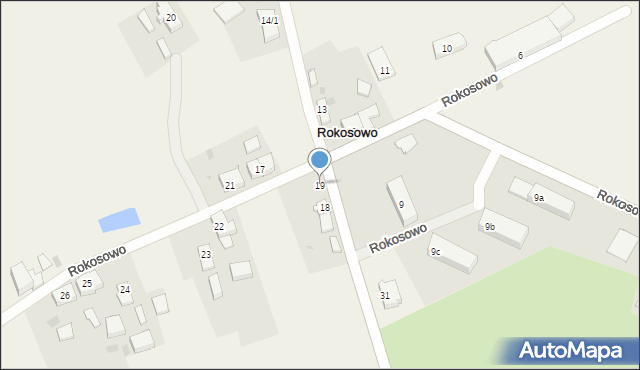 Rokosowo, Rokosowo, 19, mapa Rokosowo