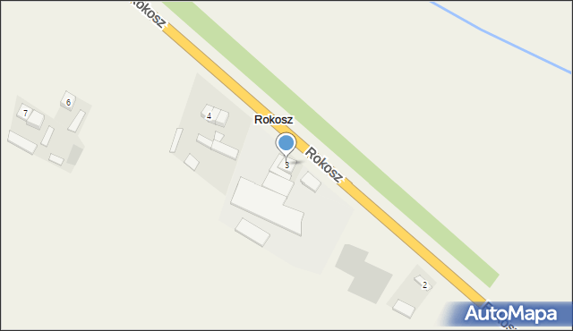 Rokosz, Rokosz, 3, mapa Rokosz