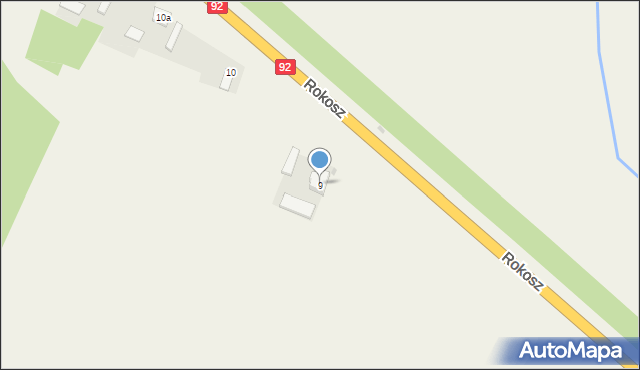 Rokosz, Rokosz, 9, mapa Rokosz