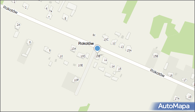 Rokotów, Rokotów, 10B, mapa Rokotów