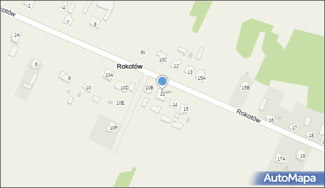 Rokotów, Rokotów, 11, mapa Rokotów