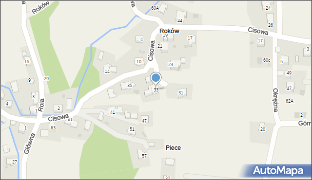 Roków, Roków, 16, mapa Roków