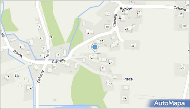 Roków, Roków, 17, mapa Roków