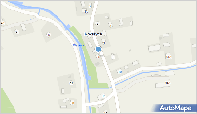 Rokszyce, Rokszyce, 9, mapa Rokszyce