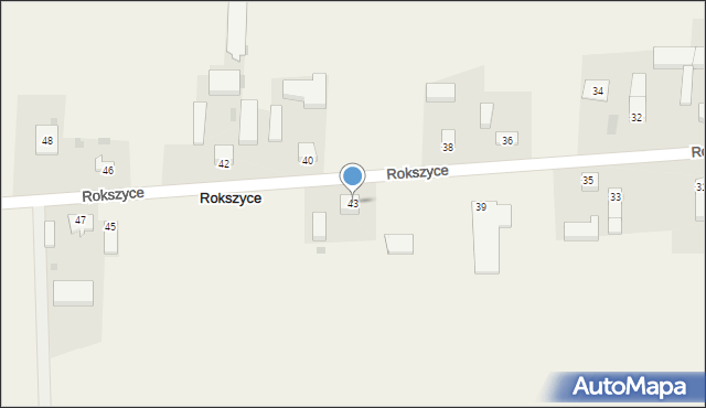 Rokszyce, Rokszyce, 43, mapa Rokszyce