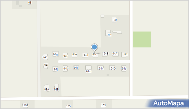 Rokszyce Drugie, Rokszyce Drugie, 94c, mapa Rokszyce Drugie