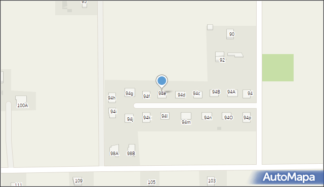 Rokszyce Drugie, Rokszyce Drugie, 94e, mapa Rokszyce Drugie