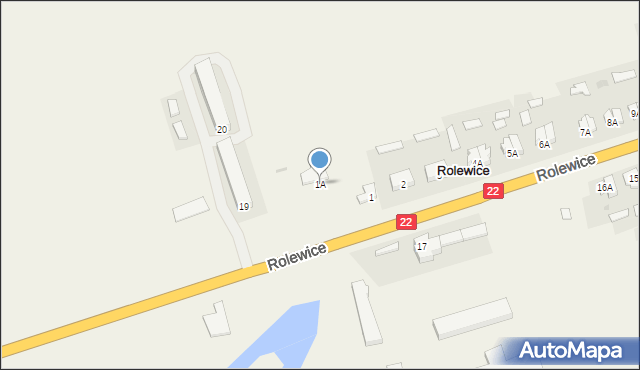Rolewice, Rolewice, 1A, mapa Rolewice