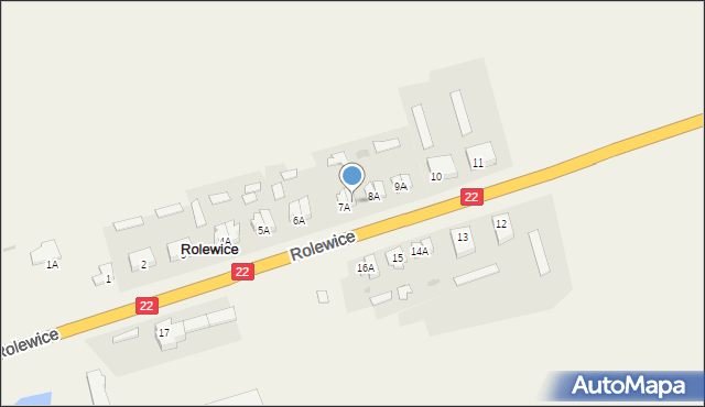 Rolewice, Rolewice, 7B, mapa Rolewice