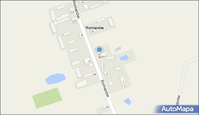 Romanów, Romanów, 3A, mapa Romanów