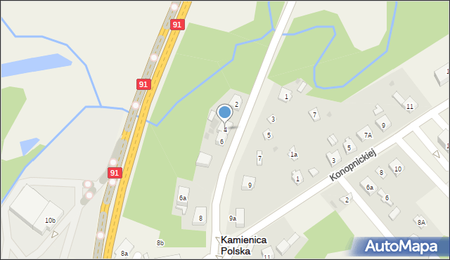 Romanów, Romanów, 4, mapa Romanów