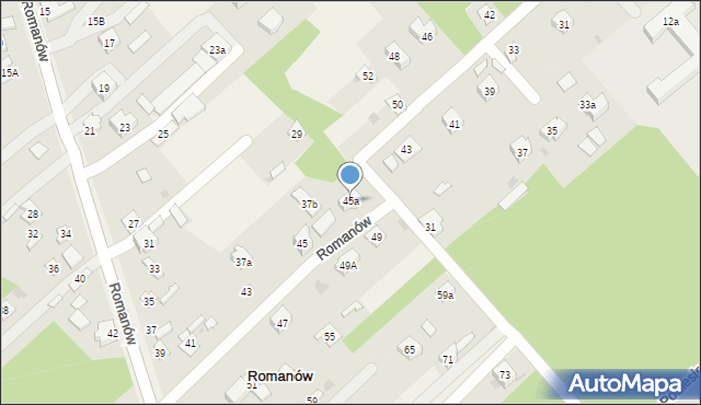 Romanów, Romanów, 45a, mapa Romanów