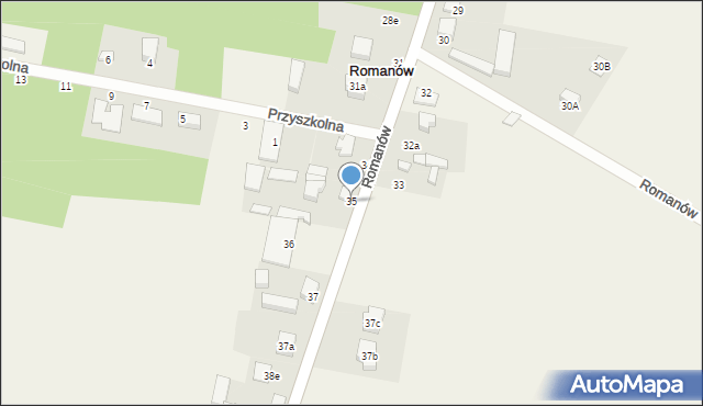 Romanów, Romanów, 35, mapa Romanów