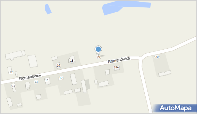 Romanówka, Romanówka, 19, mapa Romanówka