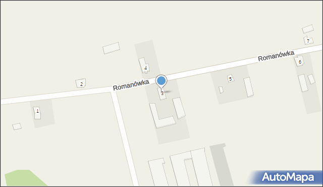 Romanówka, Romanówka, 3, mapa Romanówka