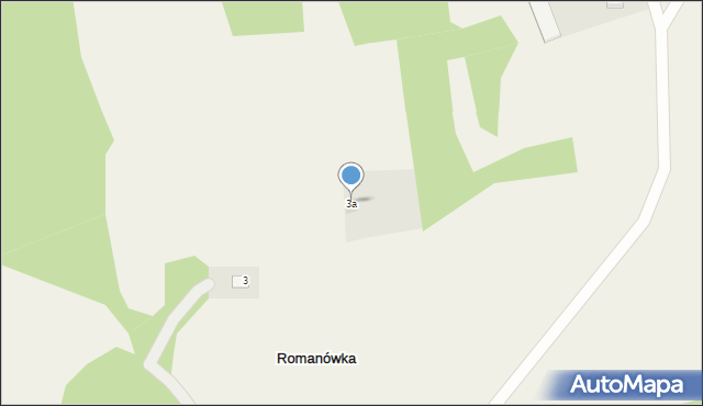 Romanówka, Romanówka, 3a, mapa Romanówka