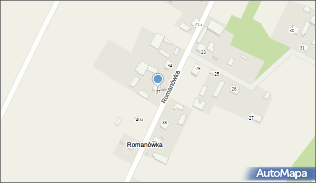 Romanówka, Romanówka, 37, mapa Romanówka