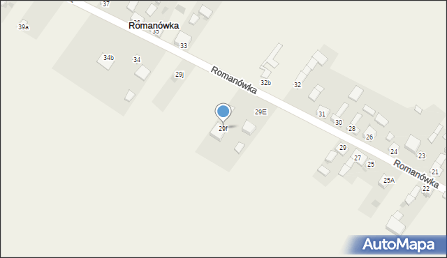 Romanówka, Romanówka, 29f, mapa Romanówka