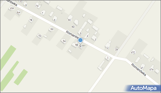 Romanówka, Romanówka, 5c, mapa Romanówka