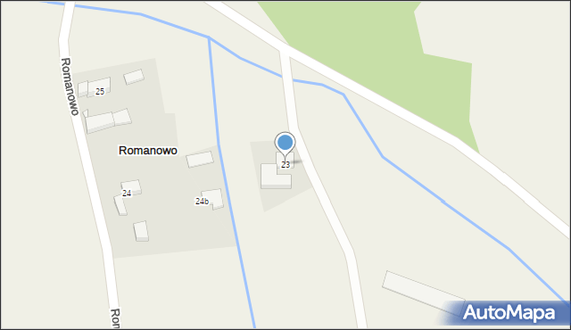 Romanowo, Romanowo, 23, mapa Romanowo