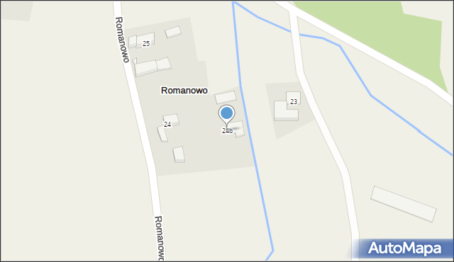 Romanowo, Romanowo, 24b, mapa Romanowo